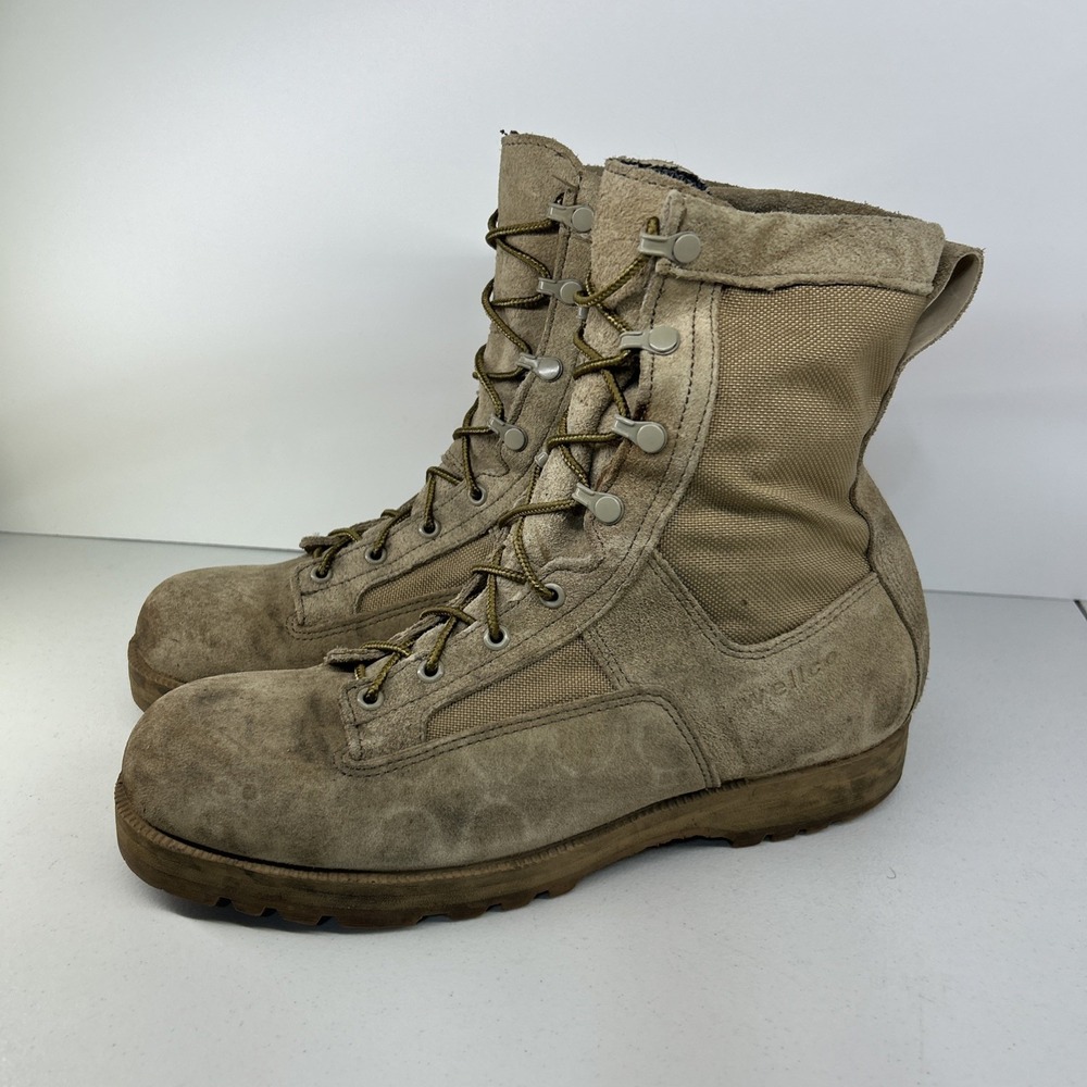 Wellco 330 Cold Weather Combat Boots Men's Size 13 Desert/Tan Waterproof Vibram